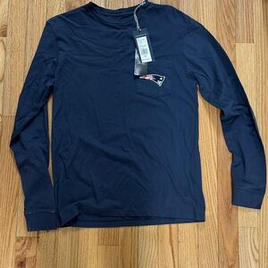 Vineyard Vines Men's New England Patriots Navy Long Sleeve Tee XS